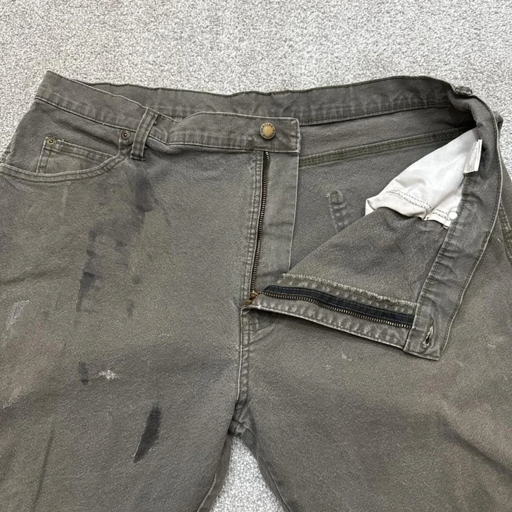 Dickies Moss Green Carpenter Pants 38x30 Workwear Utility